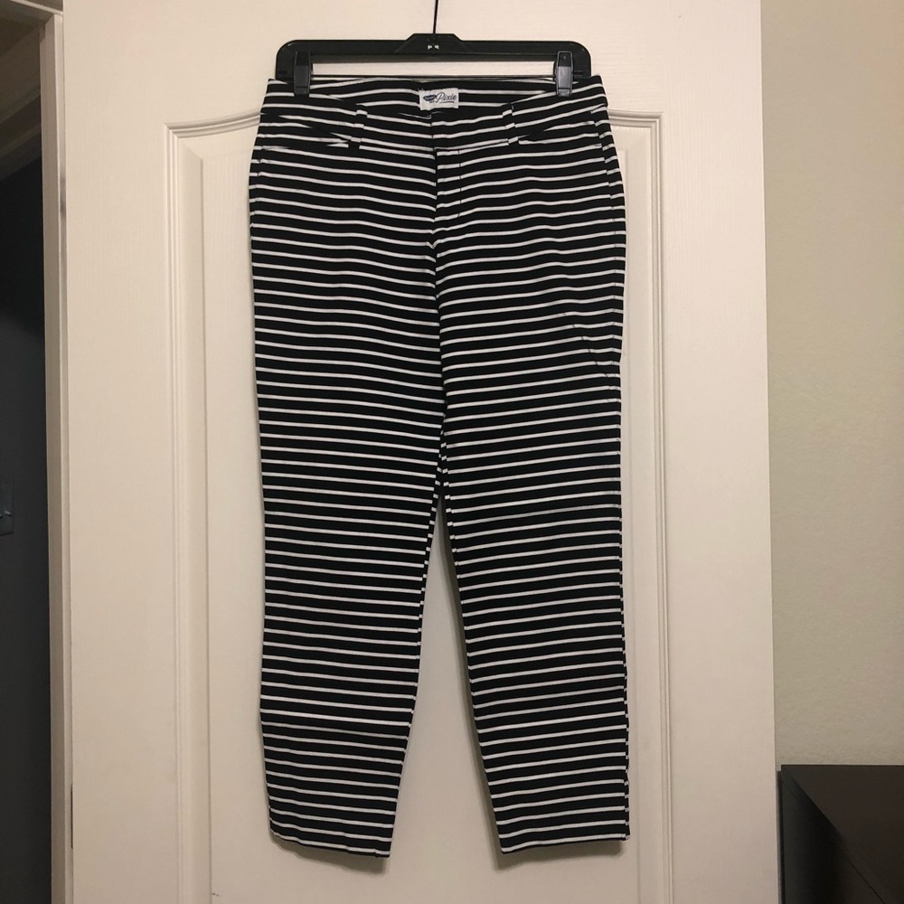 Old Naby striped pixie ankle pants